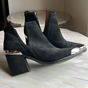Optimum Black suede heels